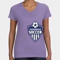 Women's V-Neck Fine Jersey Tee Thumbnail