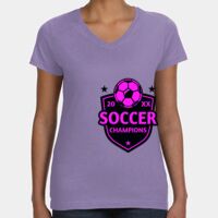 Women's V-Neck Fine Jersey Tee Thumbnail