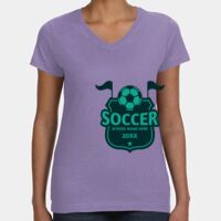 Women's V-Neck Fine Jersey Tee Thumbnail