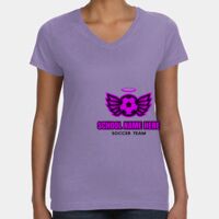 Women's V-Neck Fine Jersey Tee Thumbnail