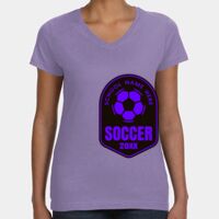 Women's V-Neck Fine Jersey Tee Thumbnail