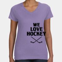 Women's V-Neck Fine Jersey Tee Thumbnail