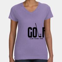 Women's V-Neck Fine Jersey Tee Thumbnail
