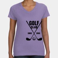 Women's V-Neck Fine Jersey Tee Thumbnail