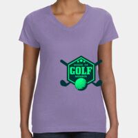 Women's V-Neck Fine Jersey Tee Thumbnail
