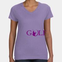 Women's V-Neck Fine Jersey Tee Thumbnail