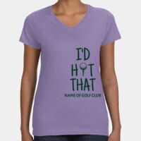 Women's V-Neck Fine Jersey Tee Thumbnail