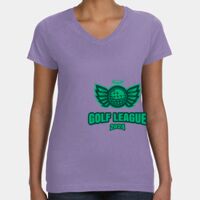 Women's V-Neck Fine Jersey Tee Thumbnail