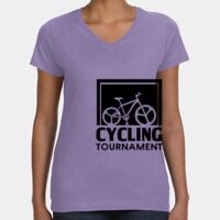 Women's V-Neck Fine Jersey Tee Thumbnail