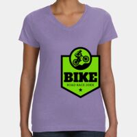 Women's V-Neck Fine Jersey Tee Thumbnail