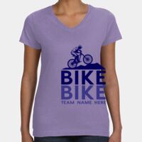 Women's V-Neck Fine Jersey Tee Thumbnail