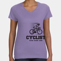Women's V-Neck Fine Jersey Tee Thumbnail