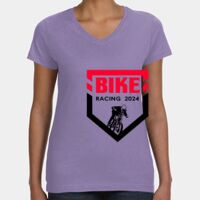 Women's V-Neck Fine Jersey Tee Thumbnail
