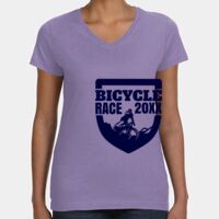 Women's V-Neck Fine Jersey Tee Thumbnail