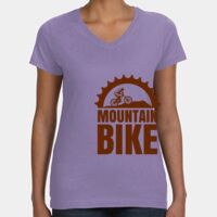 Women's V-Neck Fine Jersey Tee Thumbnail