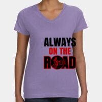 Women's V-Neck Fine Jersey Tee Thumbnail
