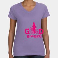 Women's V-Neck Fine Jersey Tee Thumbnail