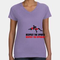 Women's V-Neck Fine Jersey Tee Thumbnail