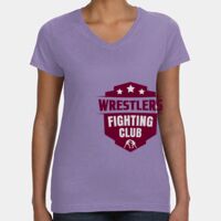 Women's V-Neck Fine Jersey Tee Thumbnail