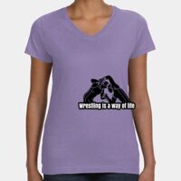 Women's V-Neck Fine Jersey Tee Thumbnail