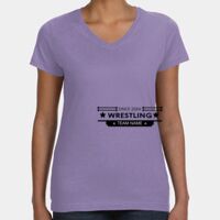 Women's V-Neck Fine Jersey Tee Thumbnail