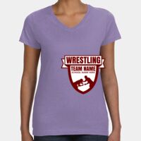Women's V-Neck Fine Jersey Tee Thumbnail