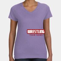 Women's V-Neck Fine Jersey Tee Thumbnail