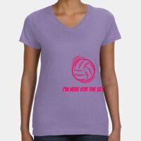 Women's V-Neck Fine Jersey Tee Thumbnail