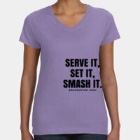 Women's V-Neck Fine Jersey Tee Thumbnail