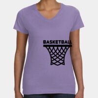 Women's V-Neck Fine Jersey Tee Thumbnail