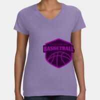 Women's V-Neck Fine Jersey Tee Thumbnail