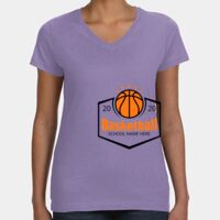 Women's V-Neck Fine Jersey Tee Thumbnail