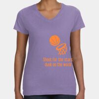 Women's V-Neck Fine Jersey Tee Thumbnail