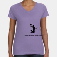 Women's V-Neck Fine Jersey Tee Thumbnail