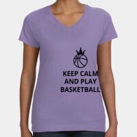 Women's V-Neck Fine Jersey Tee Thumbnail