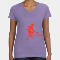 Women's V-Neck Fine Jersey Tee Thumbnail