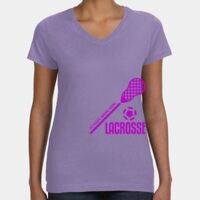 Women's V-Neck Fine Jersey Tee Thumbnail