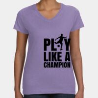 Women's V-Neck Fine Jersey Tee Thumbnail