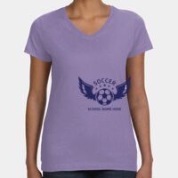 Women's V-Neck Fine Jersey Tee Thumbnail