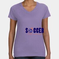 Women's V-Neck Fine Jersey Tee Thumbnail