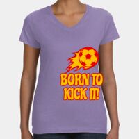 Women's V-Neck Fine Jersey Tee Thumbnail