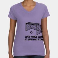 Women's V-Neck Fine Jersey Tee Thumbnail