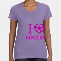 Women's V-Neck Fine Jersey Tee Thumbnail