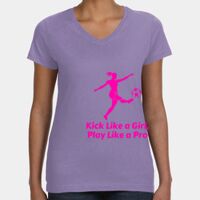 Women's V-Neck Fine Jersey Tee Thumbnail