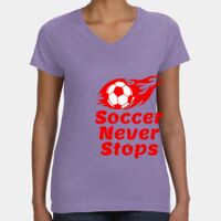 Women's V-Neck Fine Jersey Tee Thumbnail