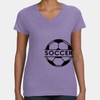 Women's V-Neck Fine Jersey Tee Thumbnail