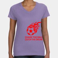 Women's V-Neck Fine Jersey Tee Thumbnail