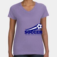 Women's V-Neck Fine Jersey Tee Thumbnail