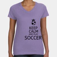 Women's V-Neck Fine Jersey Tee Thumbnail