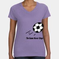 Women's V-Neck Fine Jersey Tee Thumbnail